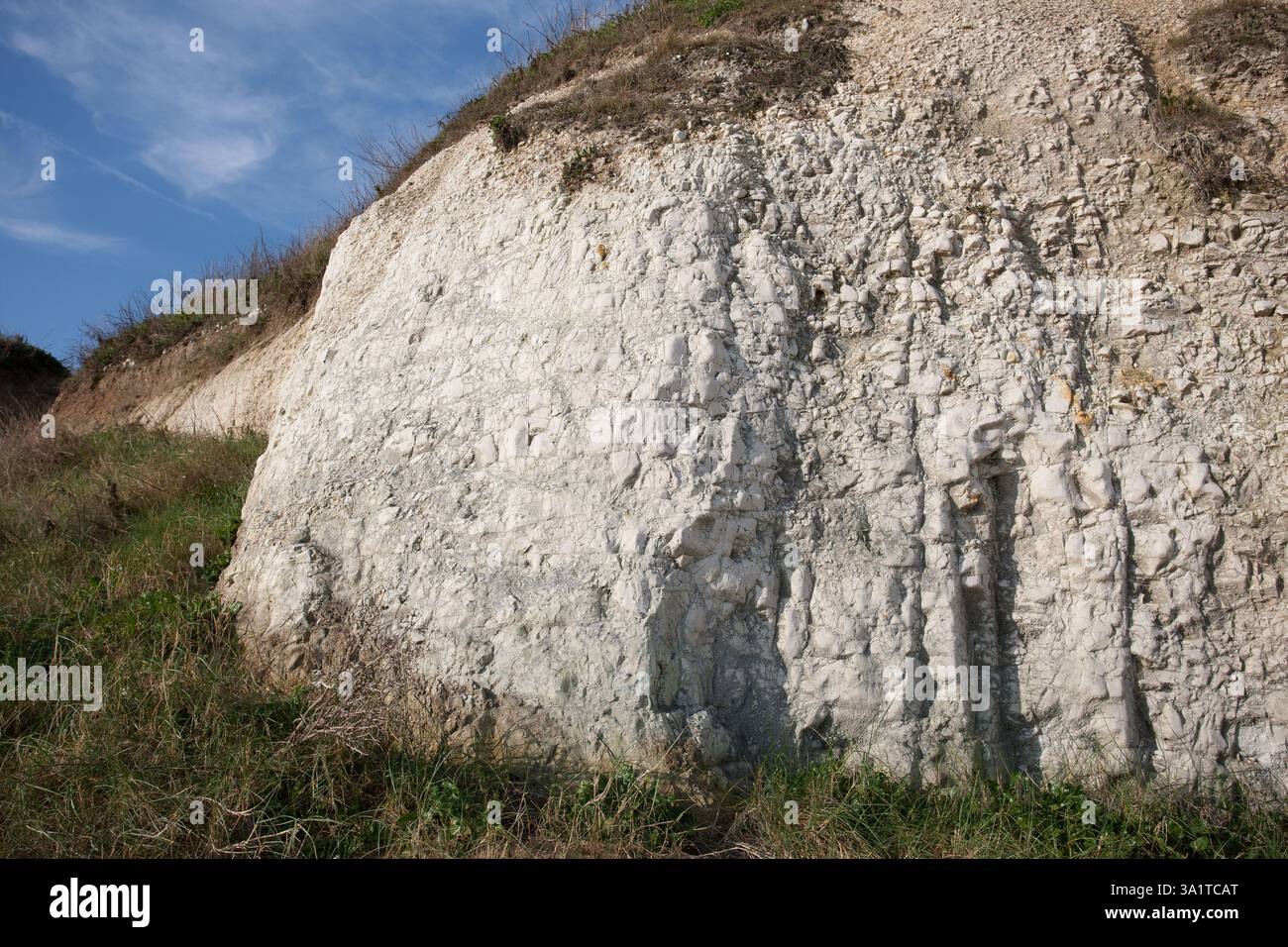 Botany Bay è una baia isolata, situata tra Margate e Broadstairs, che offre splendide vedute delle bianche scogliere e del mare Foto Stock