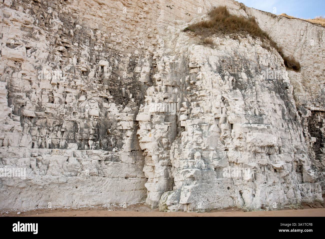 Botany Bay è una baia isolata, situata tra Margate e Broadstairs, che offre splendide vedute delle bianche scogliere e del mare Foto Stock