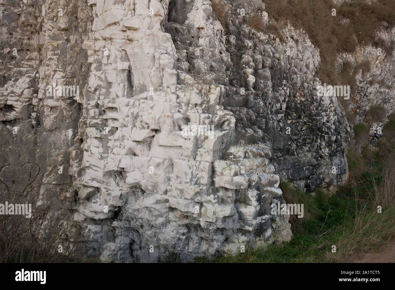 Botany Bay è una baia isolata, situata tra Margate e Broadstairs, che offre splendide vedute delle bianche scogliere e del mare Foto Stock