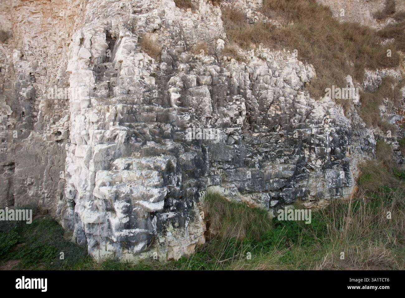 Botany Bay è una baia isolata, situata tra Margate e Broadstairs, che offre splendide vedute delle bianche scogliere e del mare Foto Stock
