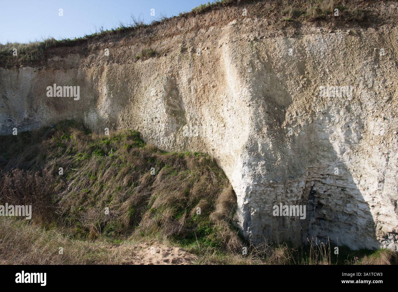 Botany Bay è una baia isolata, situata tra Margate e Broadstairs, che offre splendide vedute delle bianche scogliere e del mare Foto Stock