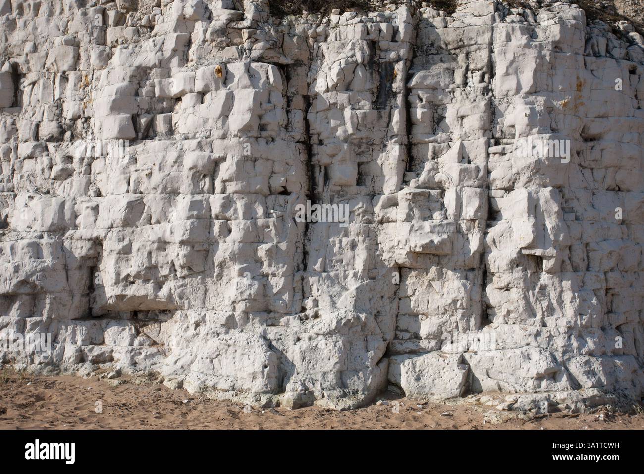 Botany Bay è una baia isolata, situata tra Margate e Broadstairs, che offre splendide vedute delle bianche scogliere e del mare Foto Stock