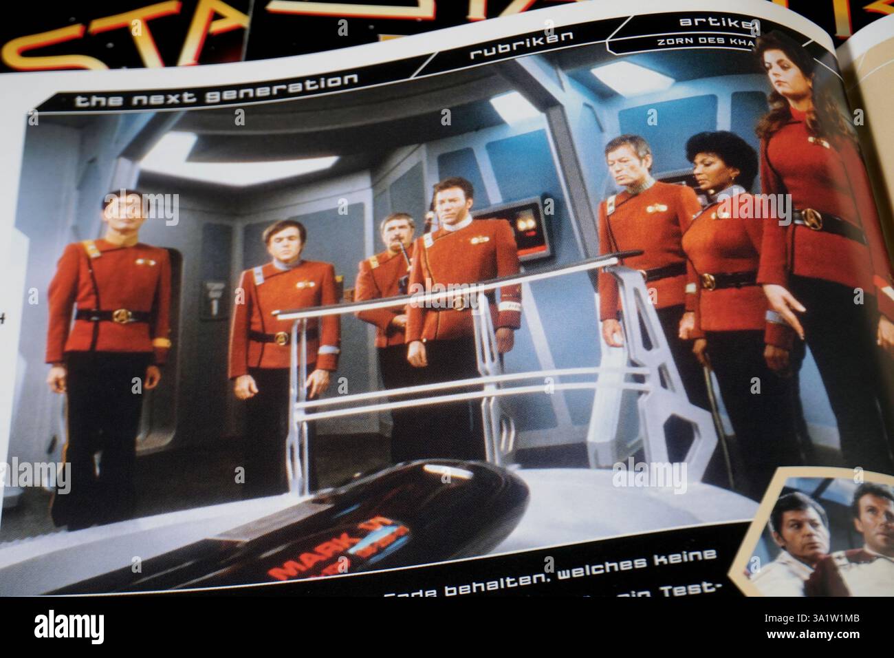 Star Trek Crew con | Captain Kirk - fan Collection Foto Stock