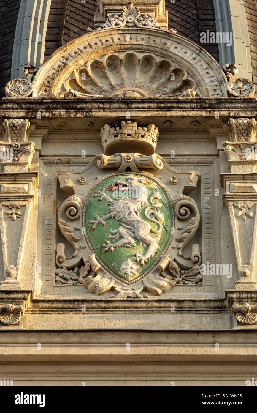 Parte della facciata del municipio di Graz Foto Stock