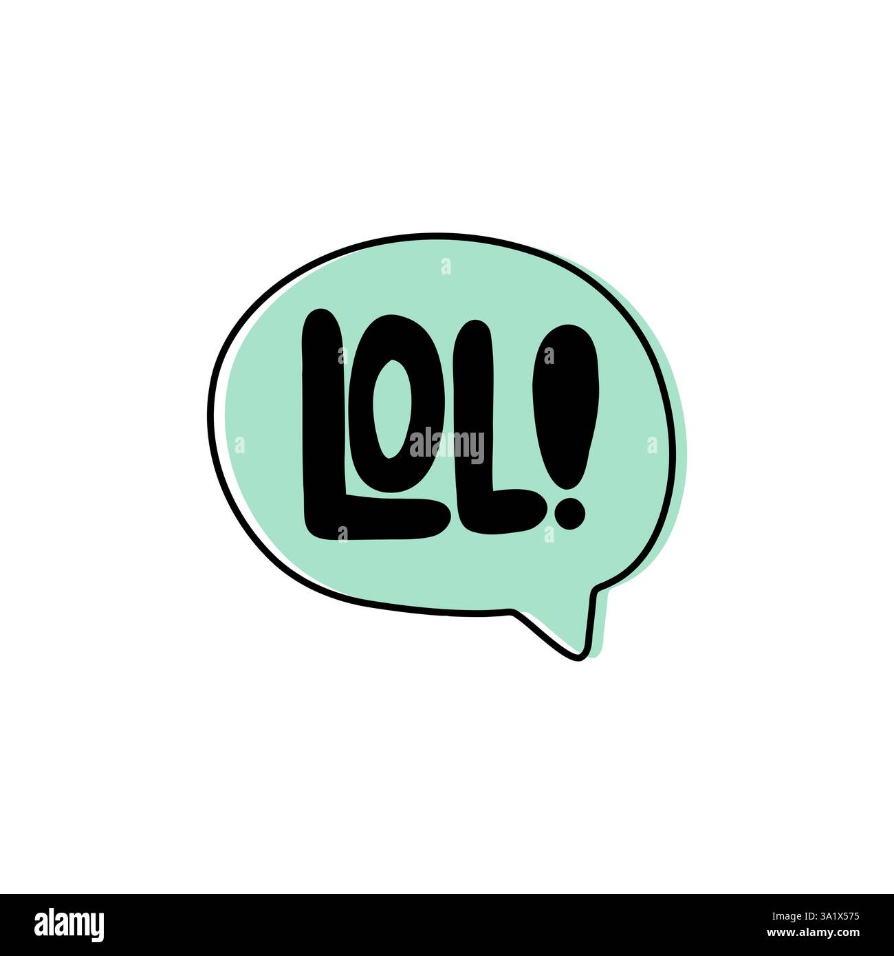 Lol. Illustrazione del logo, dell'icona, del disegno vettoriale su sfondo bianco Illustrazione Vettoriale