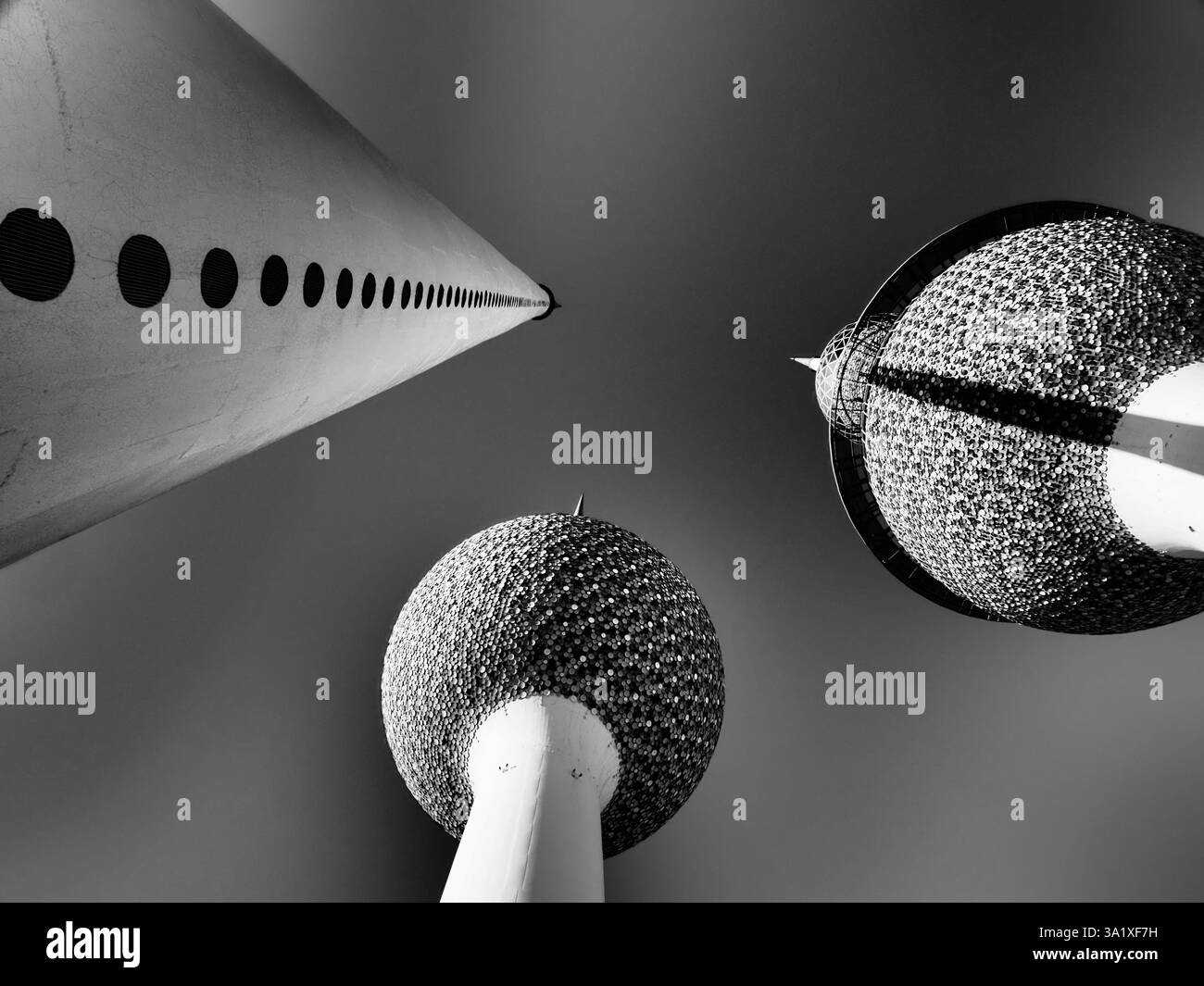 Kuwait Towers: Top-Aussicht im Nahen Osten, Kuwait Towers: Top View in Medio Oriente Foto Stock