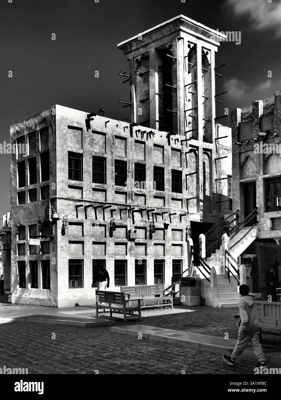 Katar, Qatar, قطر - العمارة العربية, arabische Architektur, architettura araba, architettura araba Foto Stock
