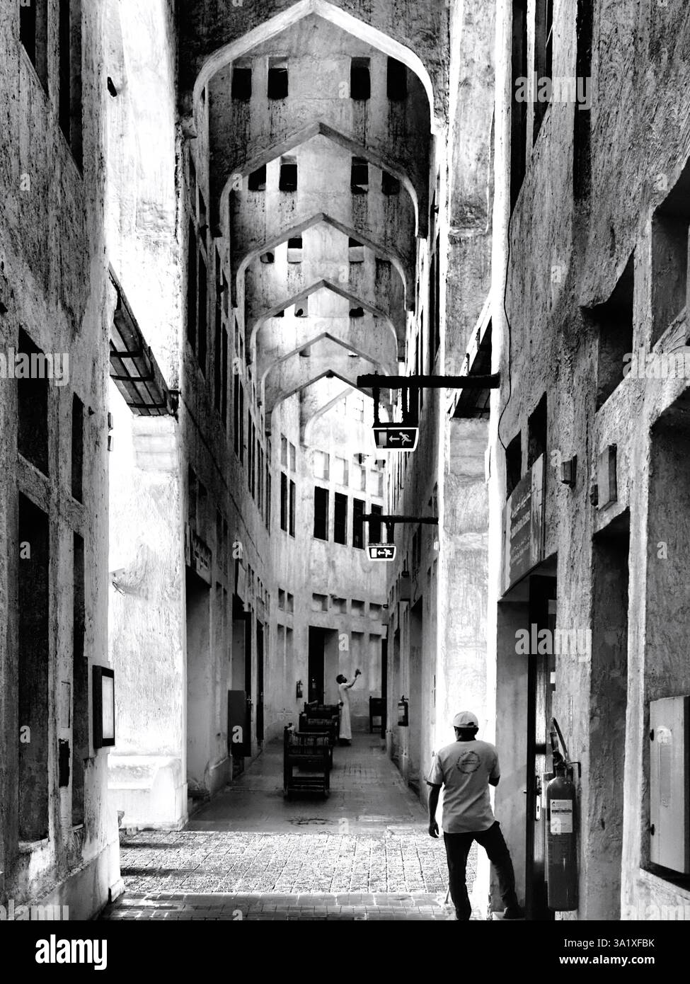 Katar, Qatar, قطر - العمارة العربية, arabische Architektur, architettura araba, architettura araba Foto Stock