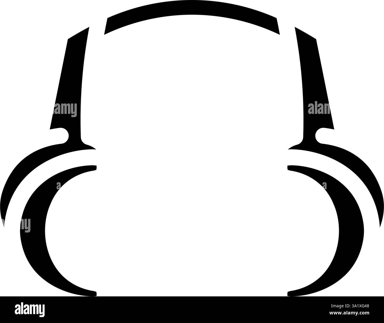 illustrazione vettoriale dell'icona del glifo ortodontista del divaricatore Illustrazione Vettoriale