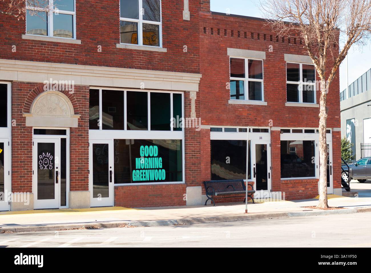 Quartiere storico di Greenwood - Tulsa, Oklahoma Foto Stock