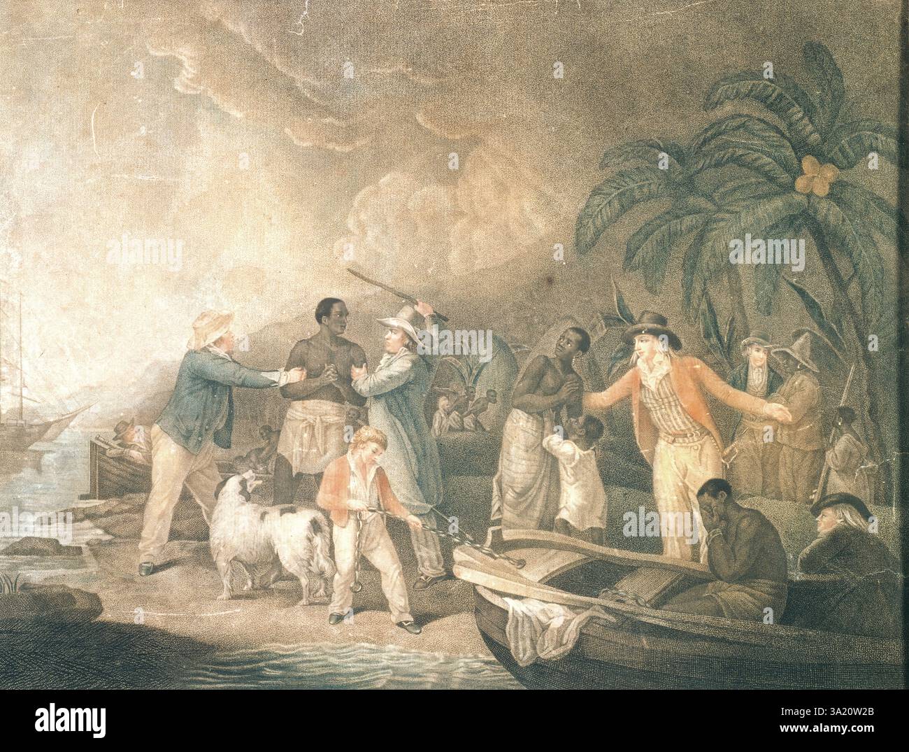 MORLAND GEORGE (1763 - 1804) TRATTA DEGLI SCHIAVI Foto Stock