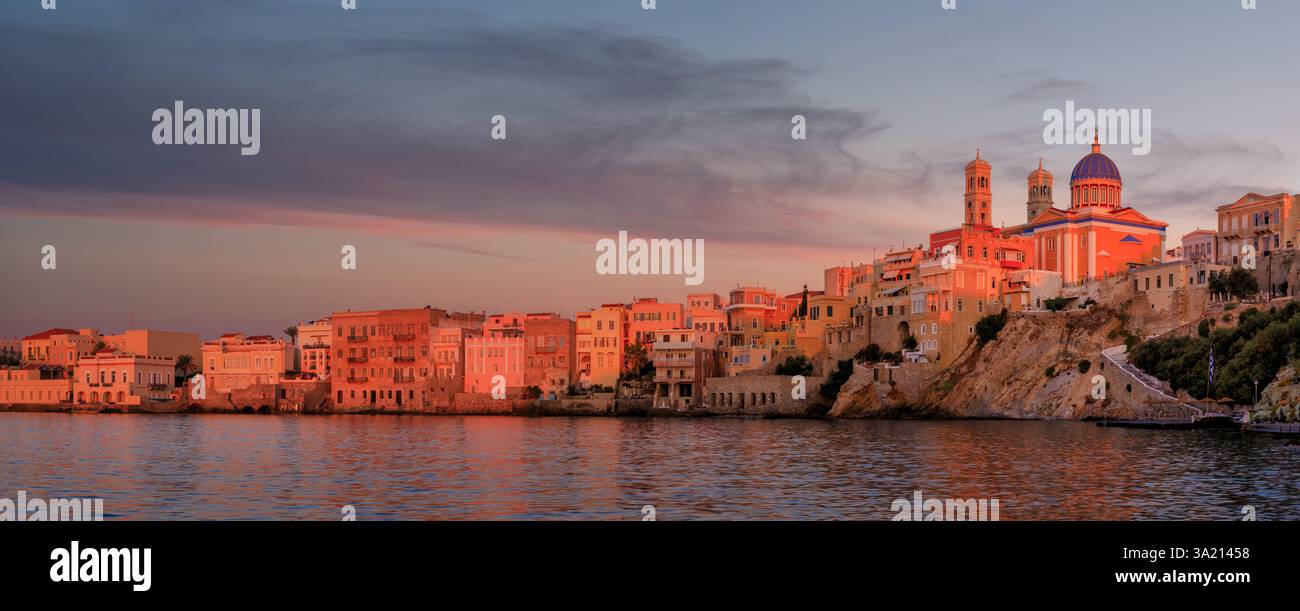 Chiesa di Syros Agios Nikolaos, Ermoupolis, Cicladi, Syros Foto Stock