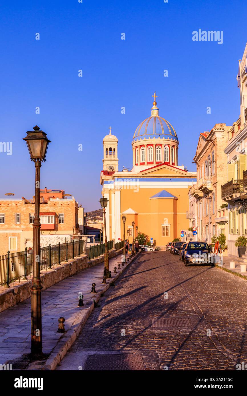 Chiesa di Syros Agios Nikolaos, Ermoupolis, Cicladi, Syros Foto Stock