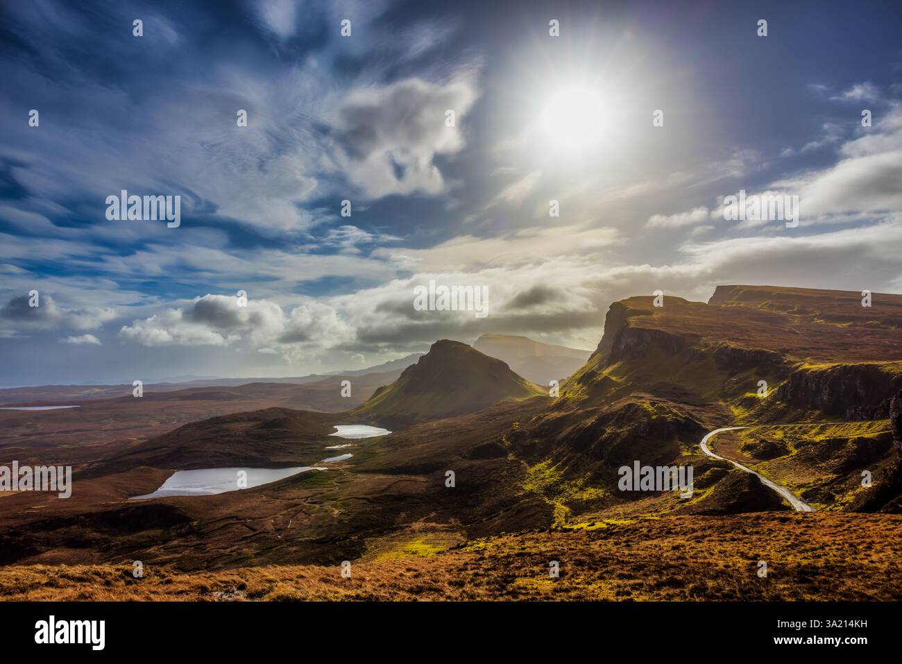 Paesaggio a Three Sisters of Glencoe, Ilse of Skye, Scozia Foto Stock
