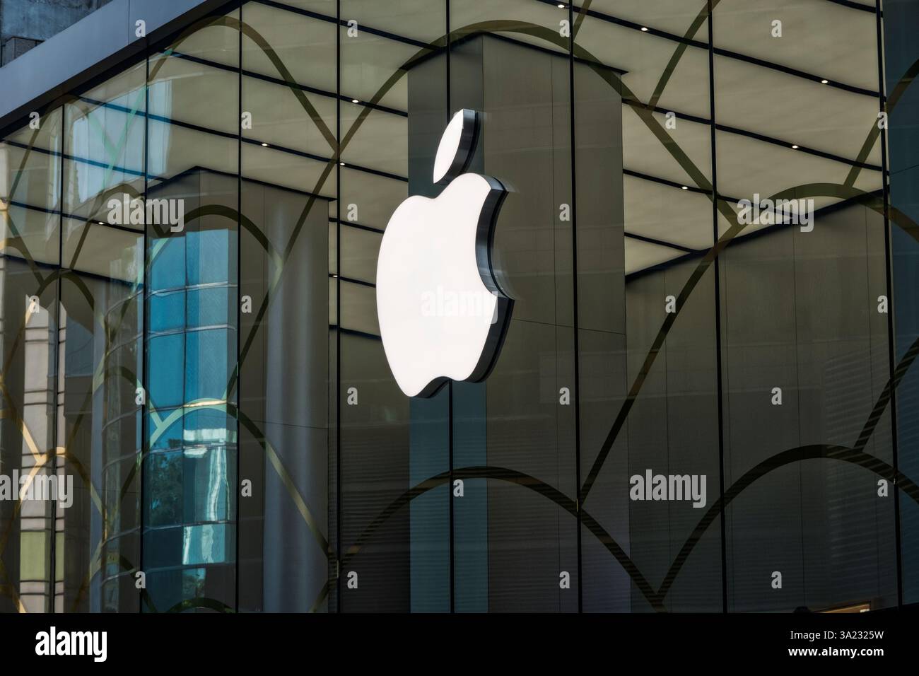 Architettura e Museo d'Arte di Hong Kong, Cina, Asia Foto Stock