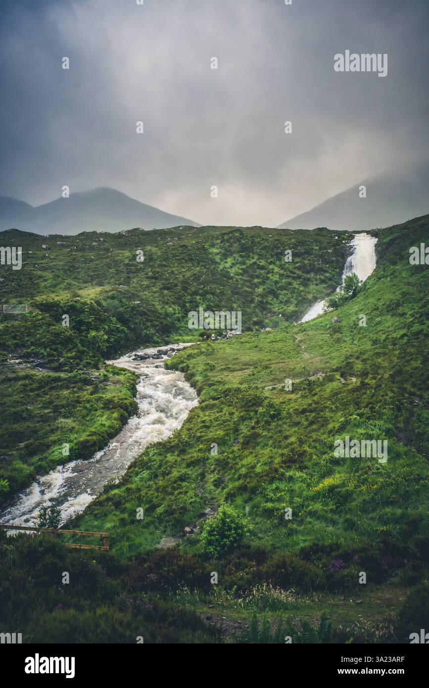Cascata EAS A' Bhradain, nell'isola di Skye, Scozia Foto Stock