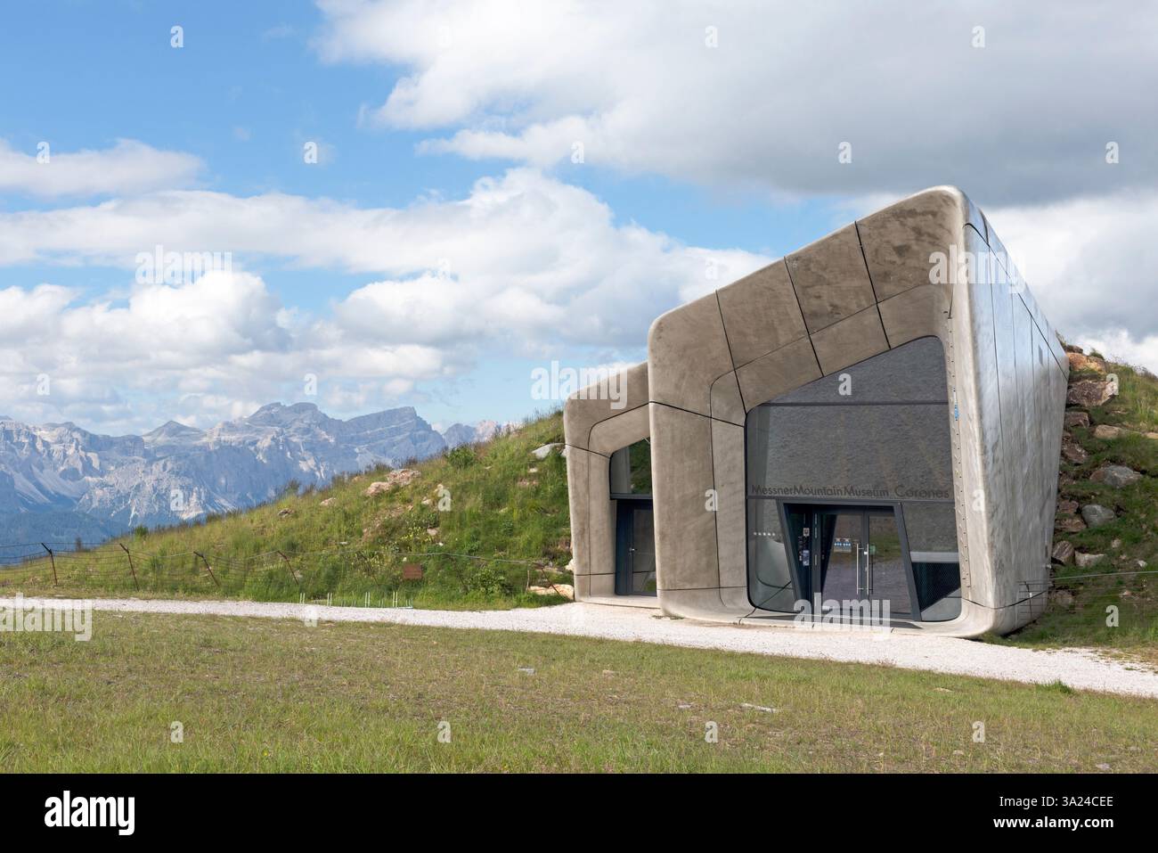 Messmer Mountain Museum (MMM), Plan de Corones o Plan de Corones, cima delle Dolomiti, vicino Brunico (Brunico), regione Trentino-alto Adige, Sudtirolo, Foto Stock