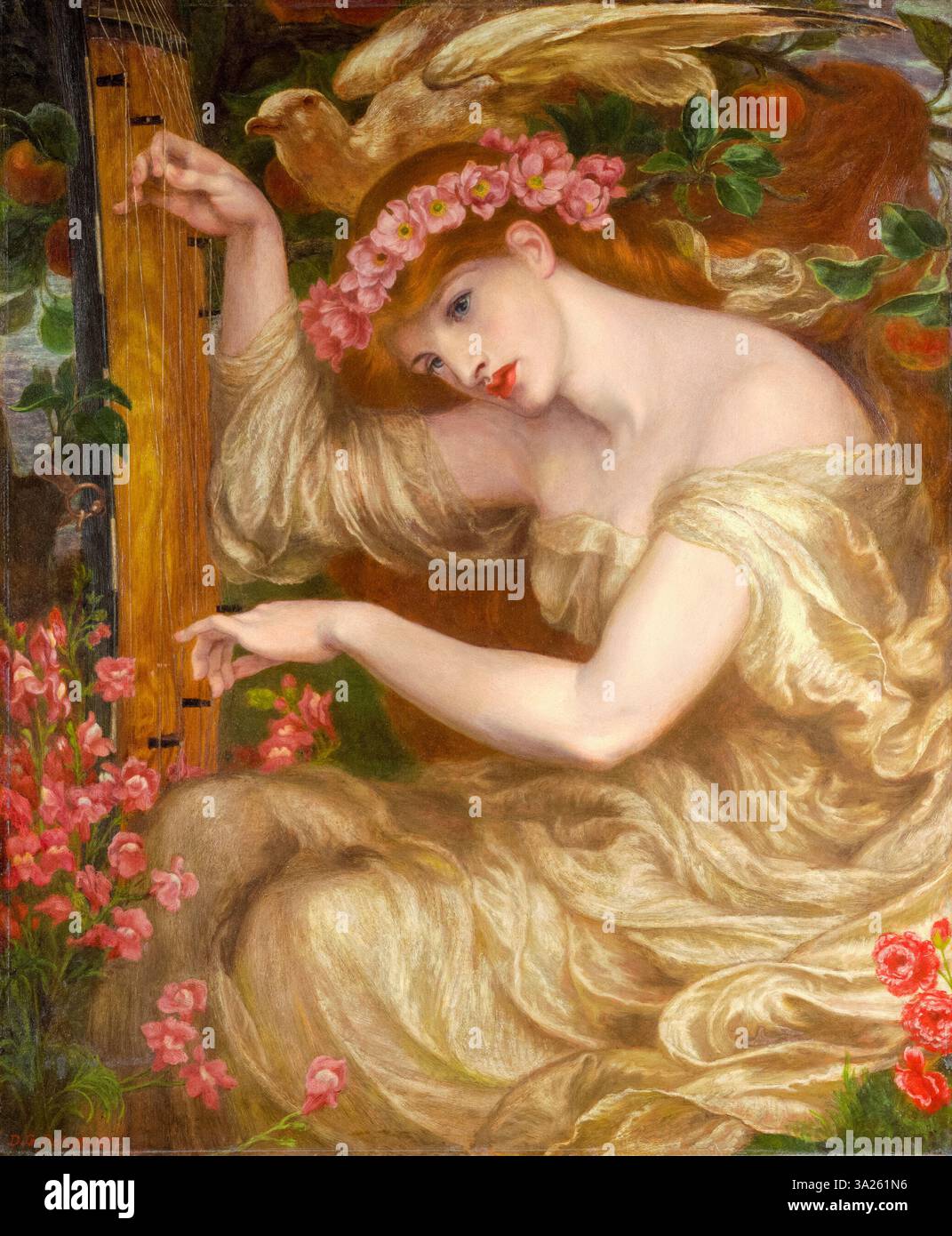 Dante Gabriel Rossetti, Un Sea-Spell, ritratto a olio su tela, 1875-1877 Foto Stock