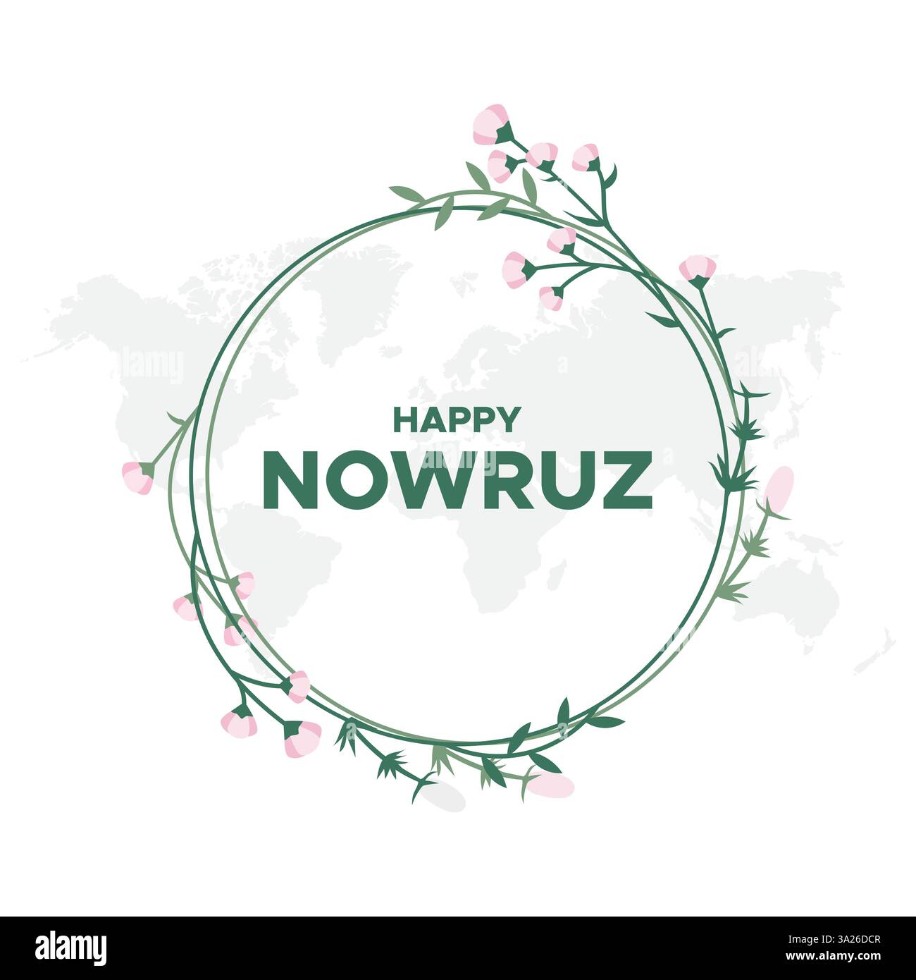 Elementi di design vettoriali Nowruz Holiday. Novruz composizione per Capodanno persiano. Buon giorno di Nowruz o illustrazione di Capodanno iraniano. Illustrazione Vettoriale