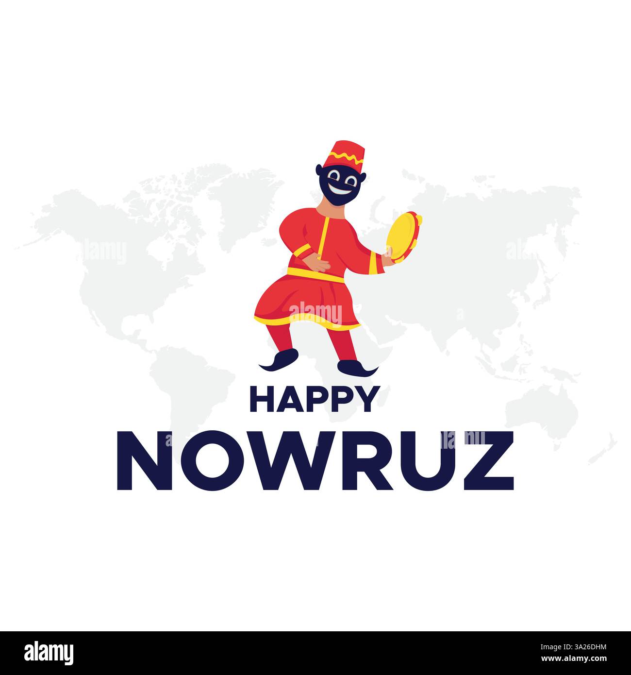 Elementi di design vettoriali Nowruz Holiday. Novruz composizione per Capodanno persiano. Buon giorno di Nowruz o illustrazione di Capodanno iraniano. Illustrazione Vettoriale