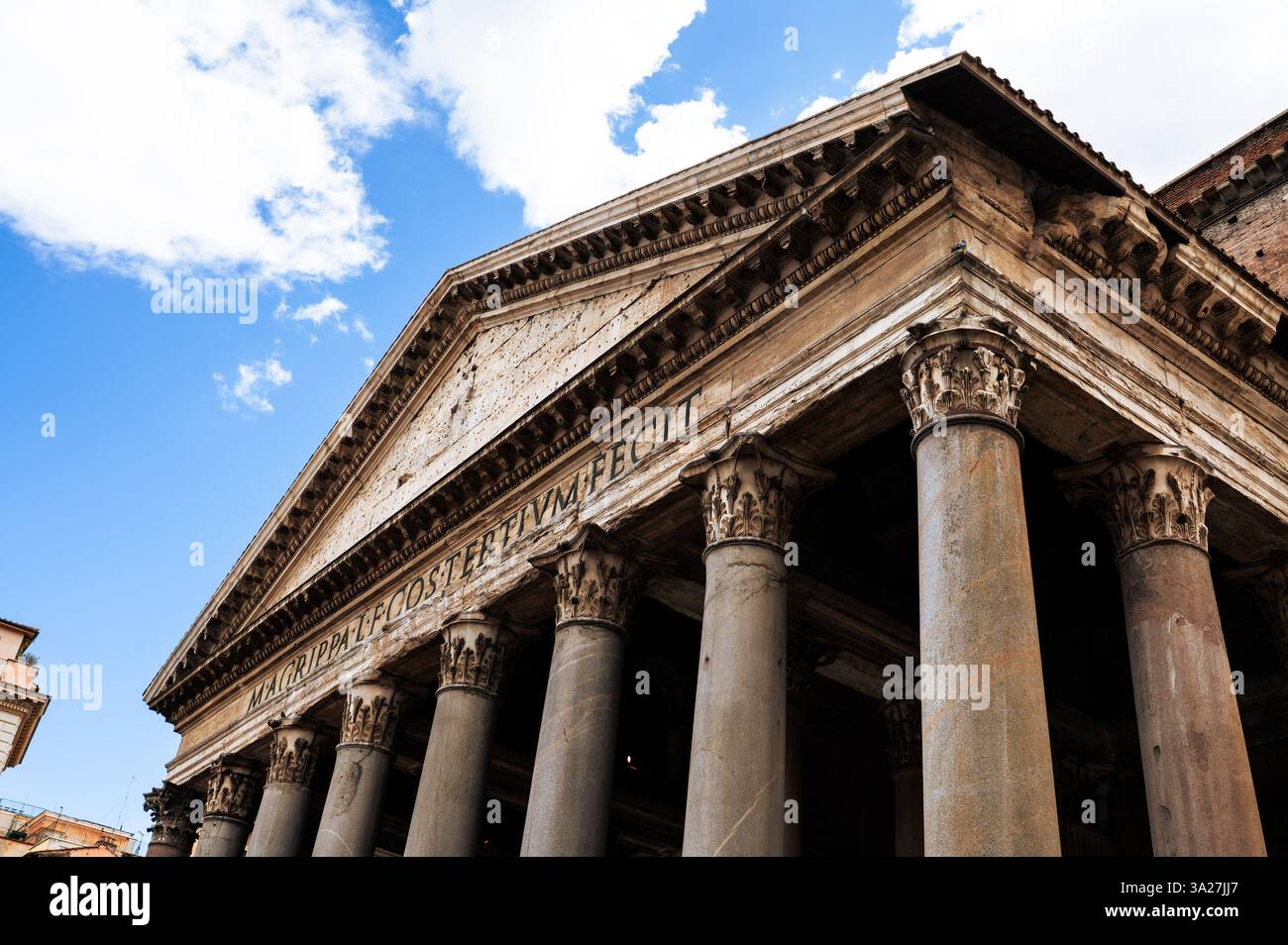 Vista sul Pantheon Theatre in. Roma, Italia Foto Stock