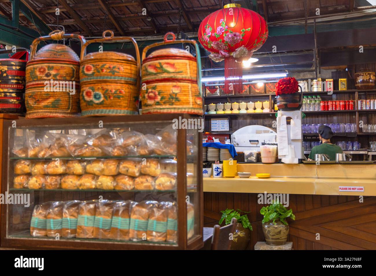 Kafei Dian (all'interno dell'ex ufficio postale), Kuala Lumpur, Selangor, Malesia Foto Stock