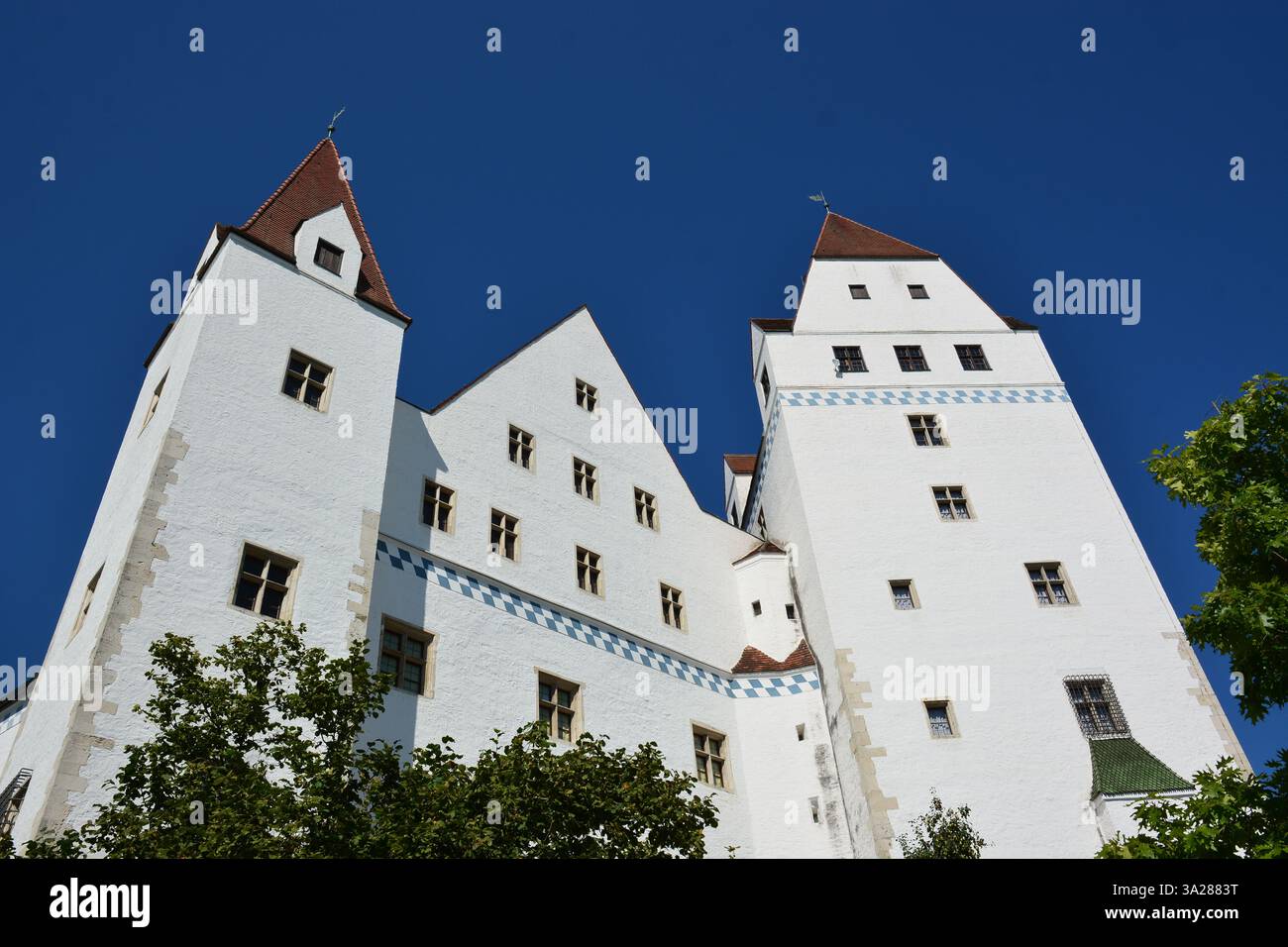Ingolstadt, Baviera, Germania - Vista dettagliata del Museo dell'Esercito Bavarese nel nuovo Castello Foto Stock