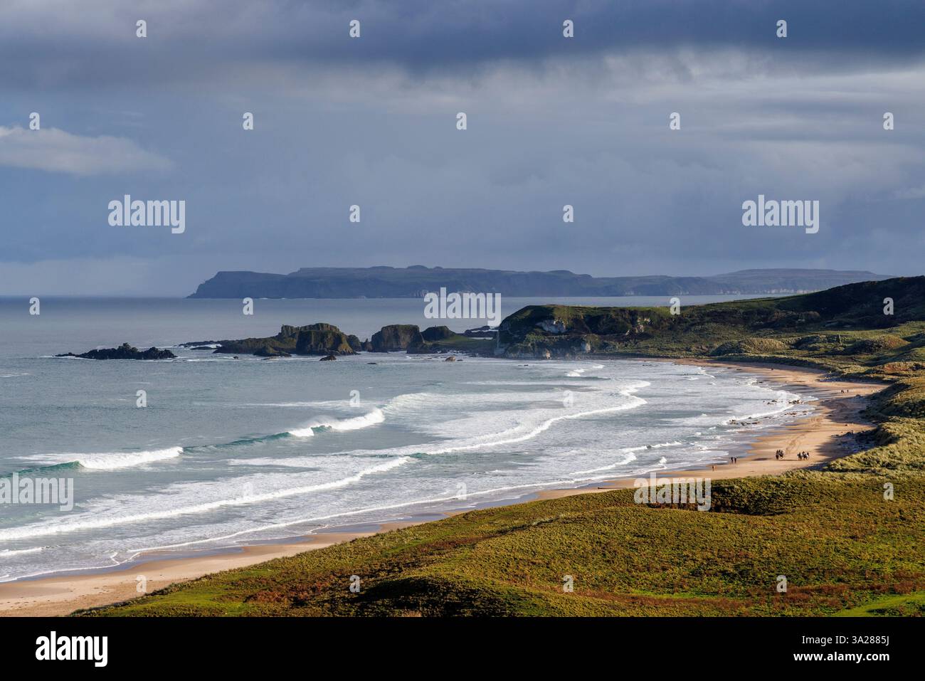 White Park Bay; Ballycastle; Co Antrim, Irlanda Foto Stock