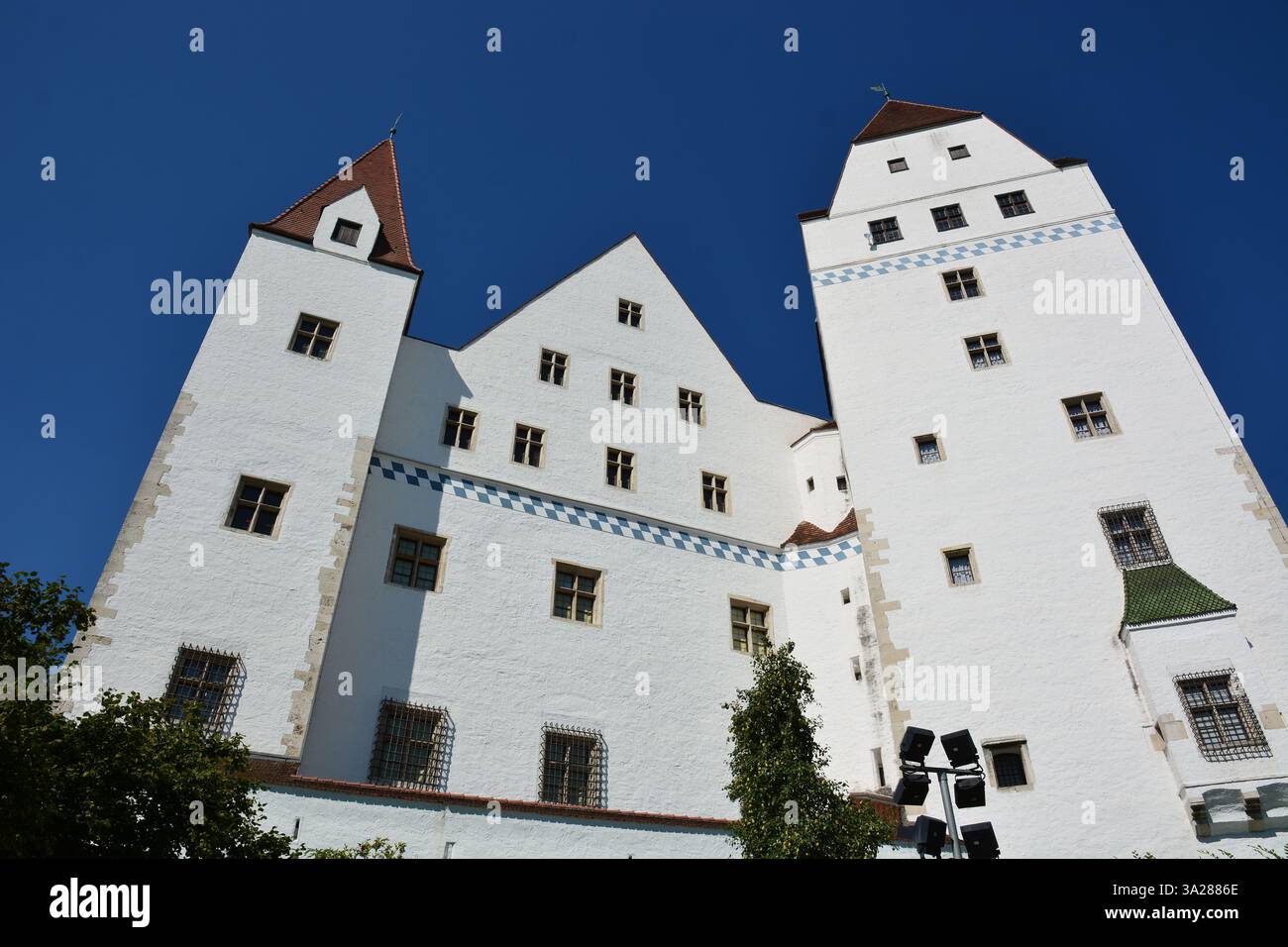 Ingolstadt, Baviera, Germania - Vista dettagliata del Museo dell'Esercito Bavarese nel nuovo Castello Foto Stock