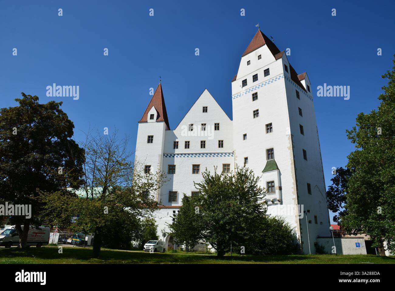 Ingolstadt, Baviera, Germania - Vista dettagliata del Museo dell'Esercito Bavarese nel nuovo Castello Foto Stock