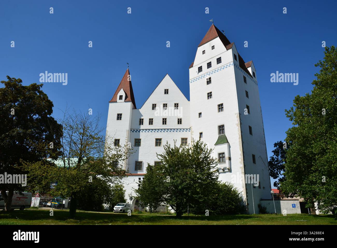 Ingolstadt, Baviera, Germania - Vista dettagliata del Museo dell'Esercito Bavarese nel nuovo Castello Foto Stock