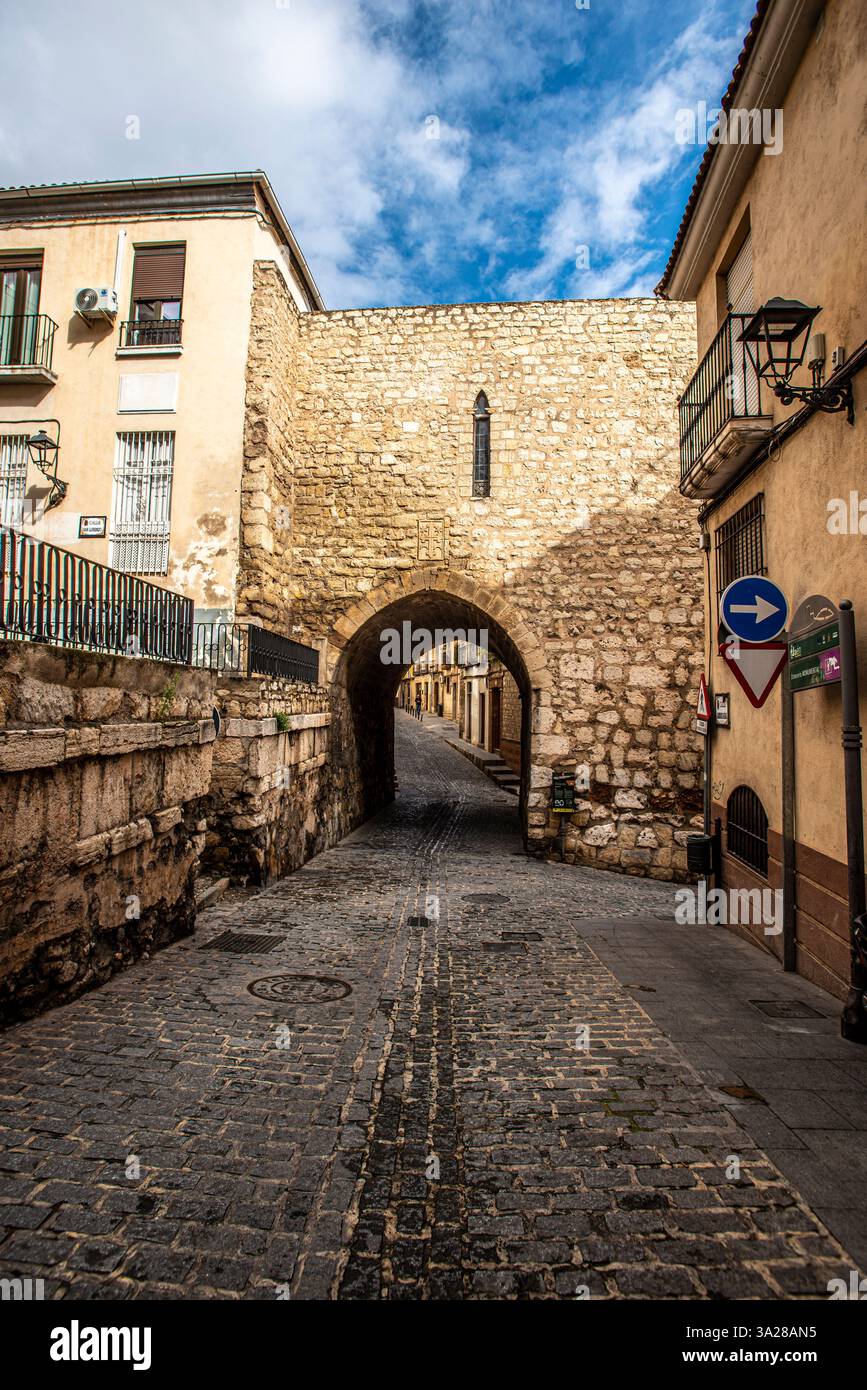 L'Arco di San Lorenzo faceva parte della scomparsa chiesa di San Lorenzo a Jaén Foto Stock