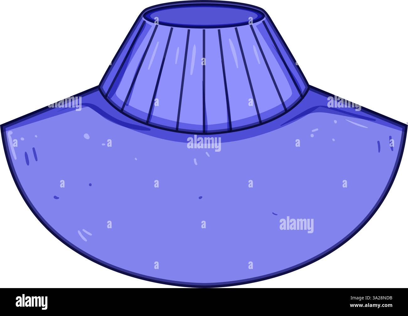 illustrazione vettoriale cartoni animati con scollo a cowlneck Illustrazione Vettoriale
