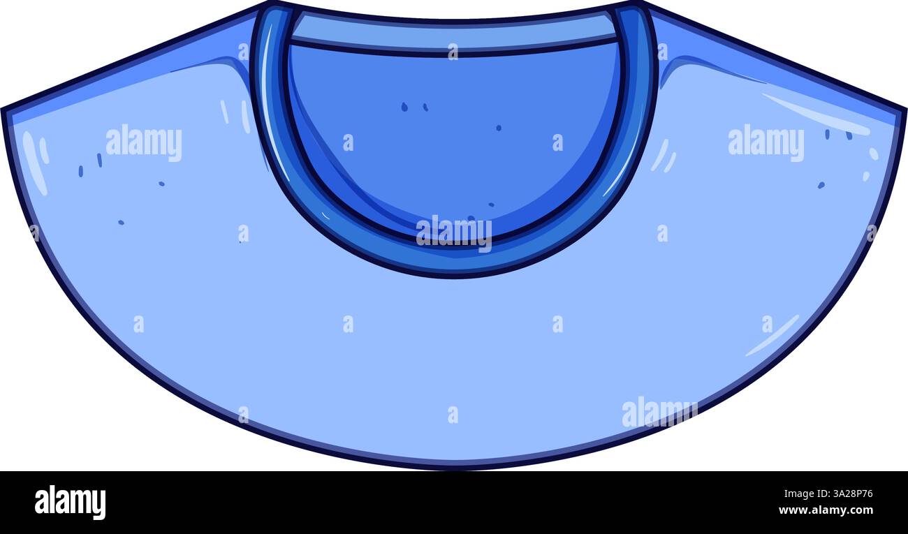 colletto scollo camicia illustrazione vettoriale cartoni animati Illustrazione Vettoriale