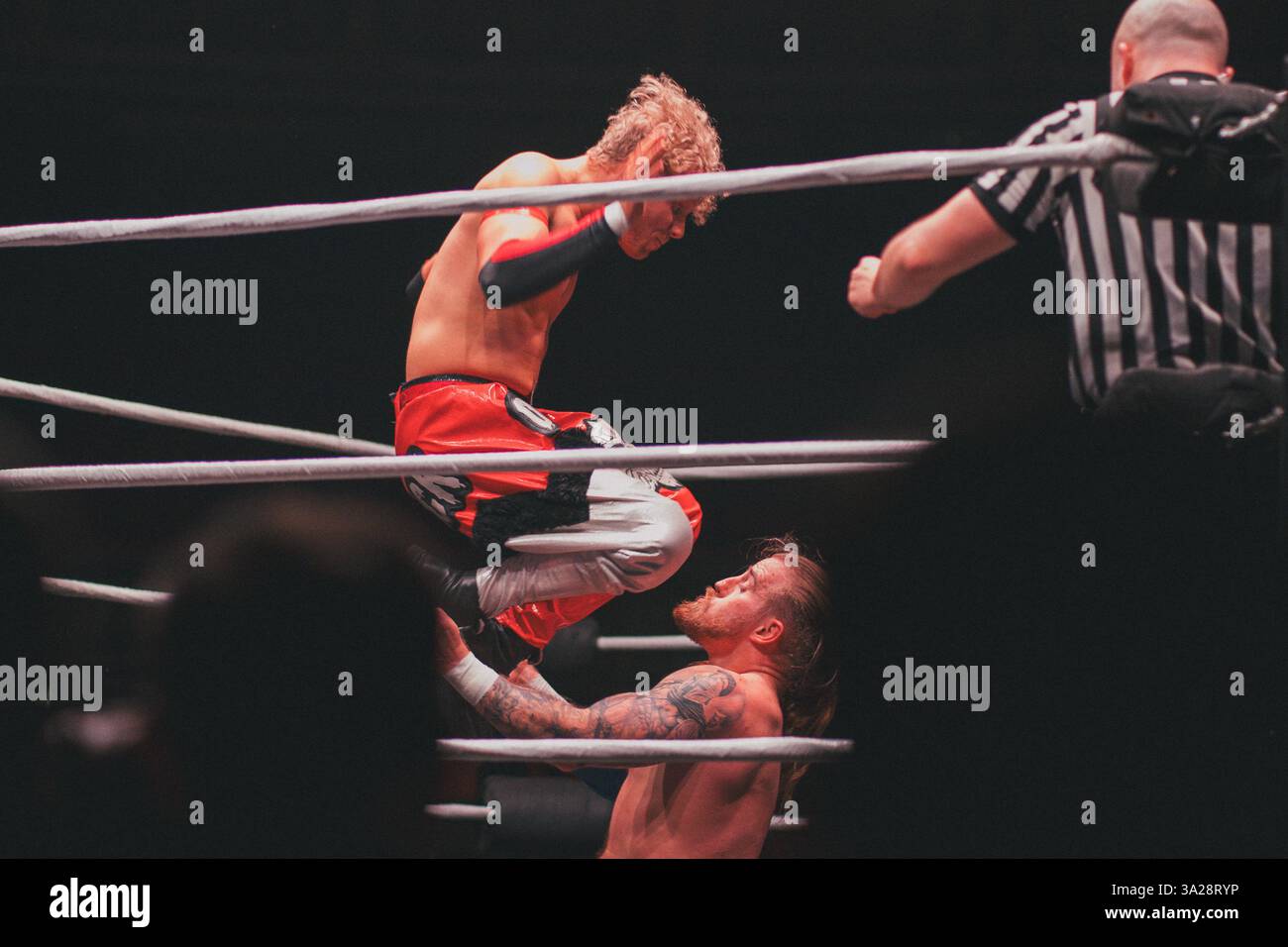 Burning Heart Pro Wrestling al Liverpool Olympia, 08.03.25 Foto Stock