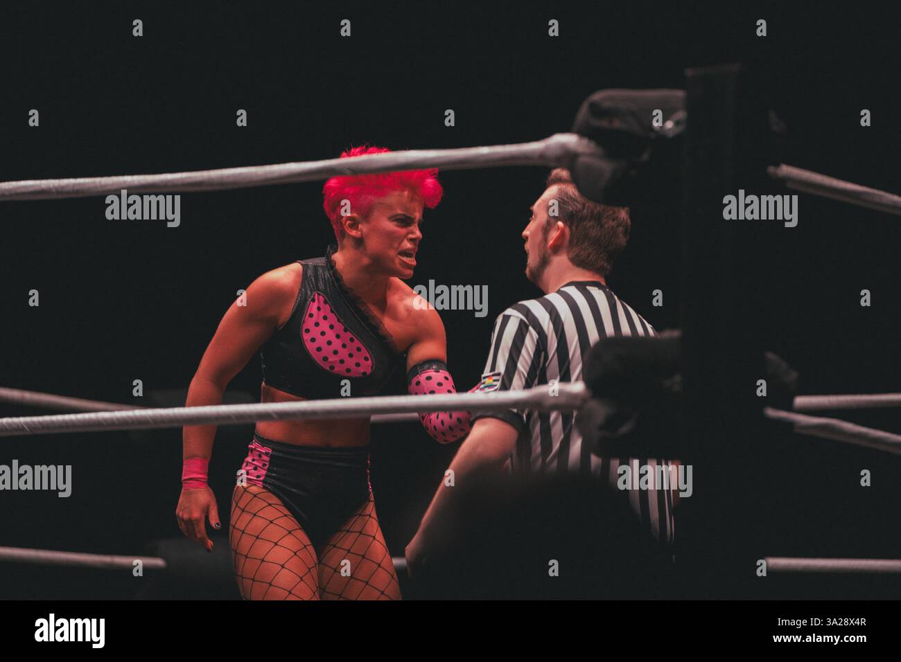 Burning Heart Pro Wrestling al Liverpool Olympia, 08.03.25 Foto Stock