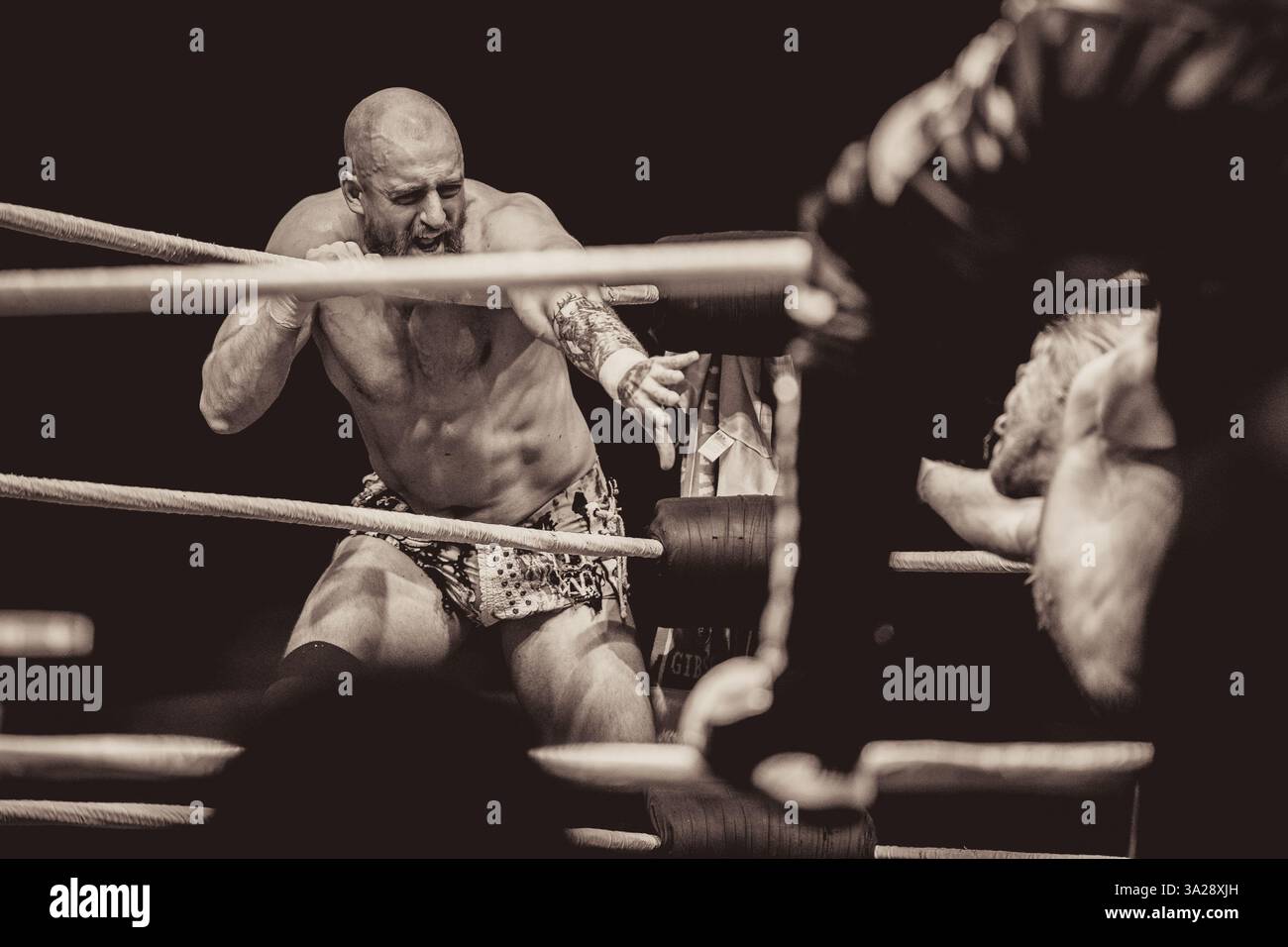 Burning Heart Pro Wrestling al Liverpool Olympia, 08.03.25 Foto Stock