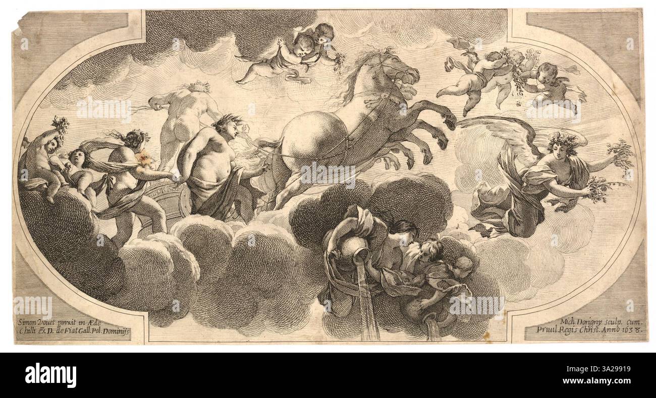 Questo pezzo illustra il sole nascente, concentrandosi sulla luce del mattino presto mentre riempie dolcemente il cielo, simboleggiando l'illuminazione e l'inizio di una nuova giornata. Foto Stock