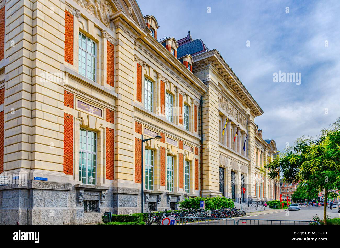 Bali Leuven Gerechtsgebouw edificio nel centro storico della città di Leuven, regione fiamminga, provincia del Brabante fiammingo, Belgio Foto Stock