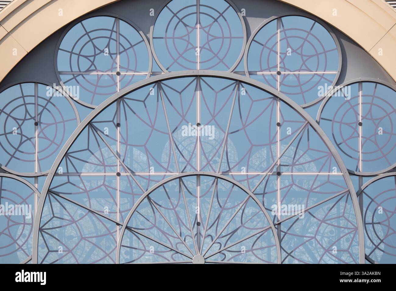 Dettaglio di una finestra della Flora di Colonia Foto Stock