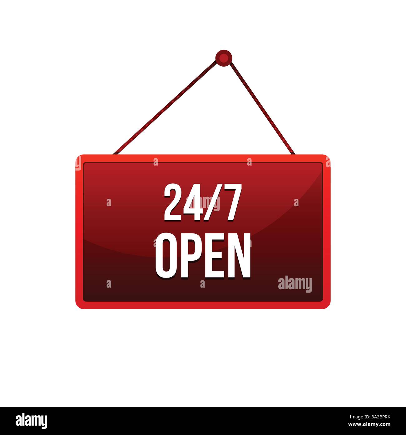 progettazione di servizi aperti vector 24 e 7 Illustrazione Vettoriale