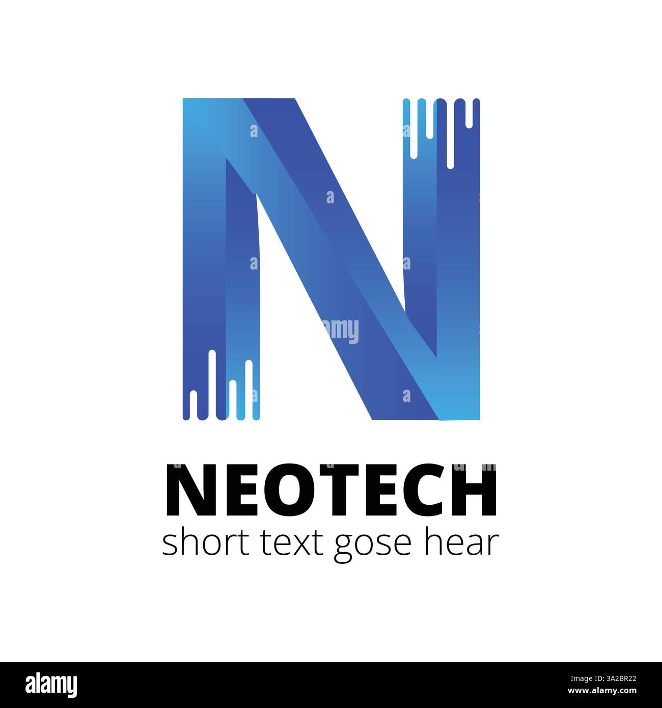 Creazione di logo per l'era digitale Illustrazione Vettoriale