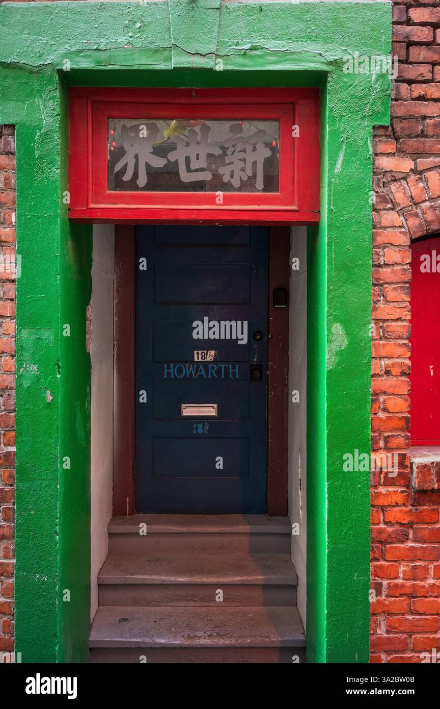 Il quartiere di Chinatown e fan Tan Alley nel centro di Victoria. Foto Stock
