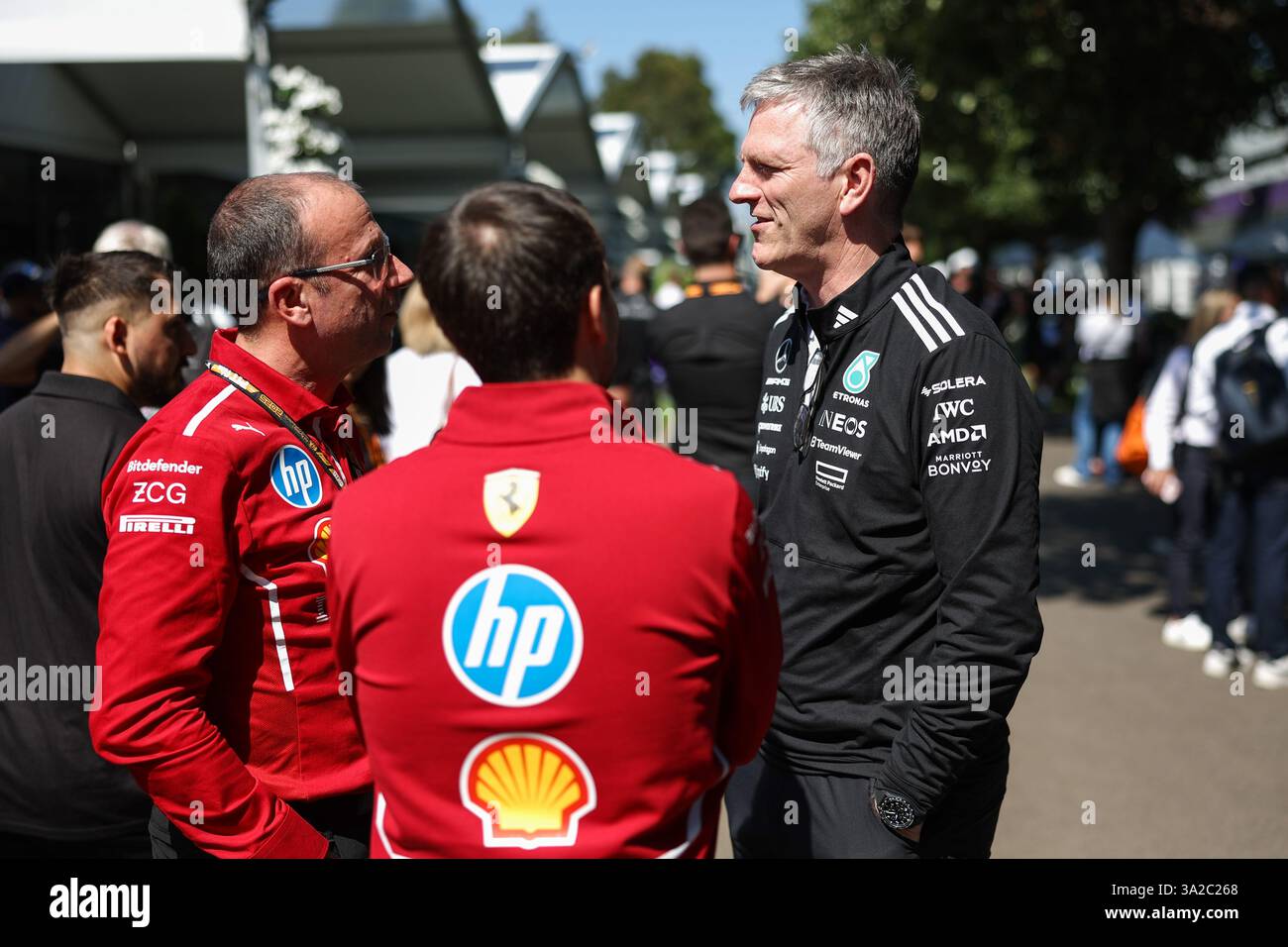SHOVLIN Andrew, del team Mercedes AMG F1, ritratto durante il Gran Premio d'Australia di Formula 1 Louis Vuitton 2025, 1° round del Campionato del mondo di Formula 1 FIA 2025 dal 14 al 16 marzo 2025 sull'Albert Park Grand Prix Circuit, a Melbourne, Australia Foto Stock