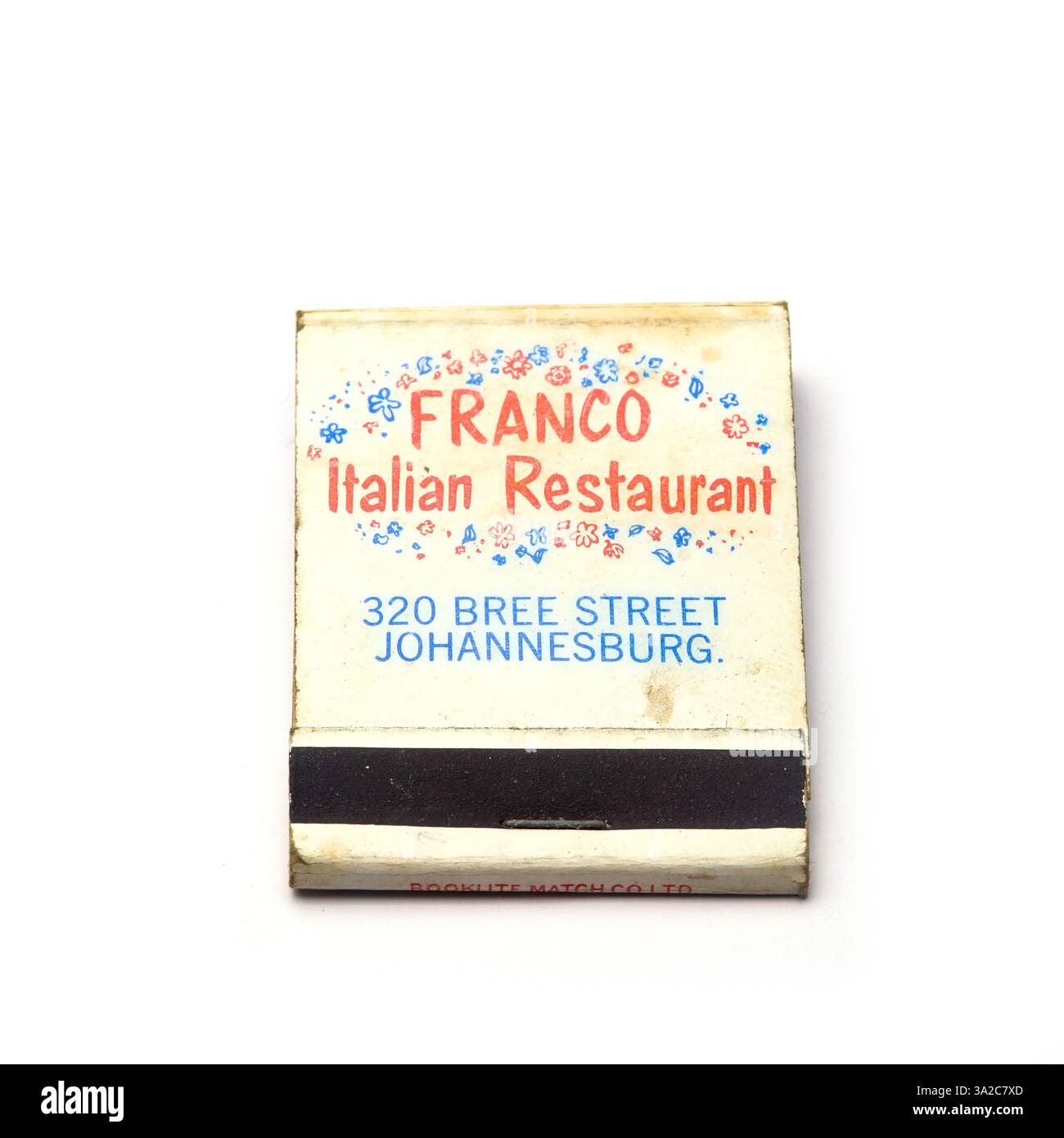 Franco, ristorante italiano, matchbook vintage anni '1960 Foto Stock