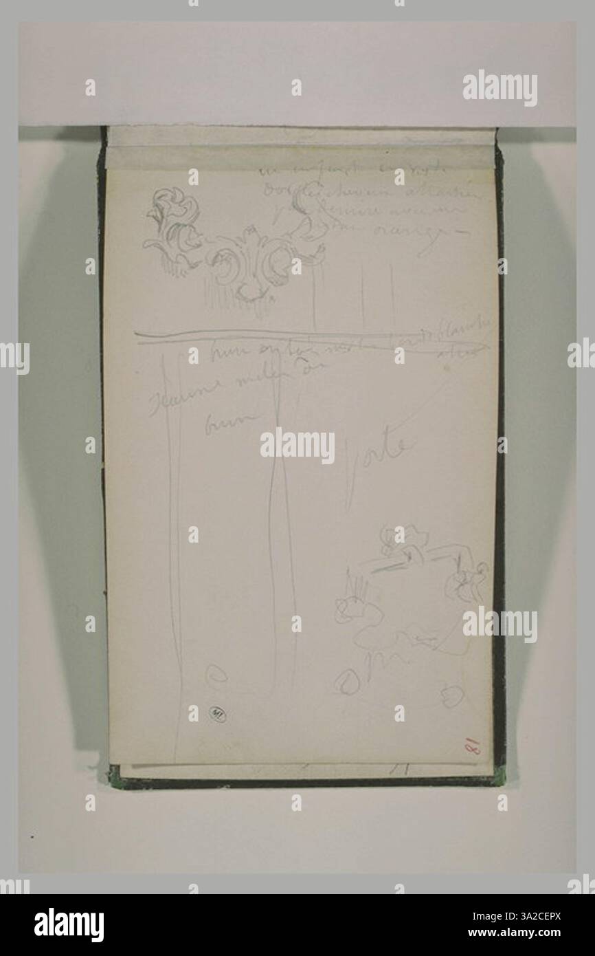 Questo lavoro di Chassériau dimostra la sua abilità nel rendere la forma umana con dettagli intricati, utilizzando contrasti di luce e ombra per evocare intensità emotiva. Foto Stock