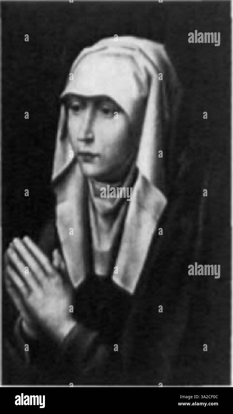 Questo lavoro di Hans Memlinc e Gerard David mette in evidenza l'attenta rappresentazione di figure religiose. L'uso sottile di luce e ombra crea un effetto realistico e strutturato sulle figure e sull'ambiente circostante. Foto Stock Questo lavoro di Hans Memlinc e Gerard David mette in evidenza l'attenta rappresentazione di figure religiose. L'uso sottile di luce e ombra crea un effetto realistico e strutturato sulle figure e sull'ambiente circostante. Foto Stock