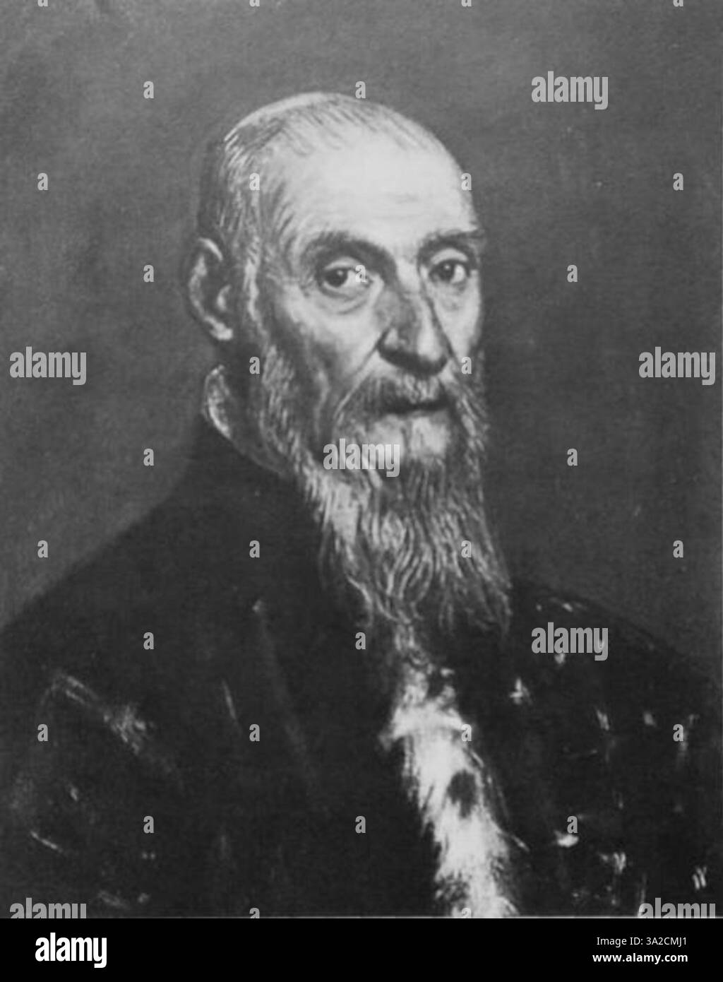 Un pezzo suggestivo di Jacopo Tintoretto, che dimostra il suo uso della luce, del colore e del movimento dinamico per intensificare gli aspetti emotivi e drammatici delle sue opere religiose e storiche. Foto Stock