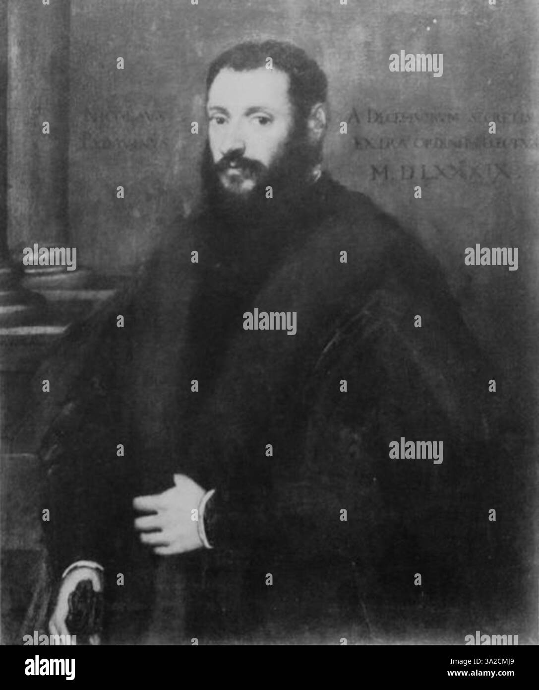 Un'opera drammatica di Jacopo Tintoretto, che mostra la sua capacità di trasmettere movimento ed emozione attraverso l'uso della luce e dell'ombra. I suoi ritratti spesso sottolineano il ruolo del soggetto all'interno di contesti religiosi o storici. Foto Stock