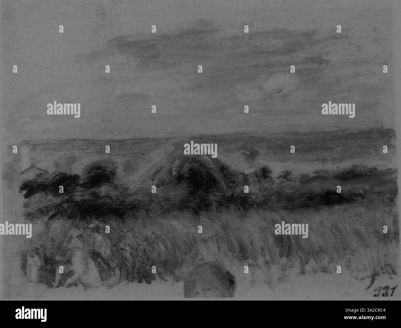 Il dipinto di Renoir del 1878 si concentra sulla cattura di figure umane in una vivace scena sociale. L'artista utilizza pennellate morbide e fluide e colori vivaci per far emergere l'umore del momento, esemplificando il suo approccio impressionista. Foto Stock